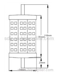 dimmable 8w cob led r7s light