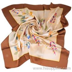 Fashion Pure Natural Mulberry Silk Vintage Indian Silk Scarf Hijab