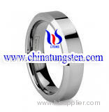 Faceted Tungsten Ring