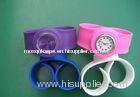 Custom rubber bracelet, ECO friendly One inch silicone wrist bands, long lasting mosquito repellent
