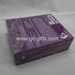 Clear plastic packaging boxes