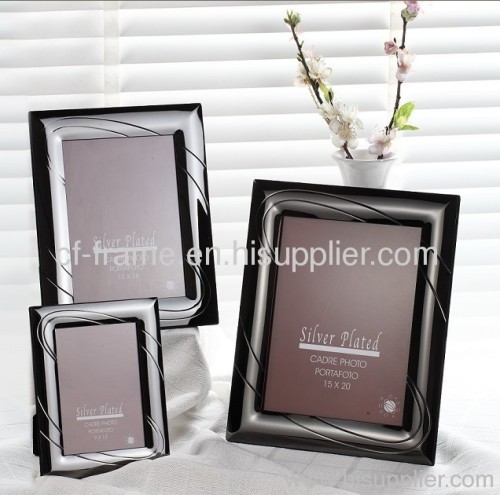 stainless steel sliver plated photo frame