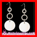 Mother Of Pearl Sea Shell Earrings