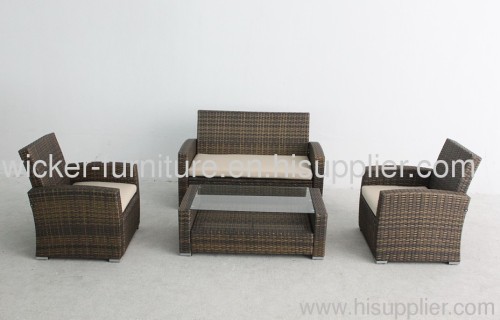 Patio wicker furniture knockdow sofas