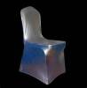 silver spandex chair cover