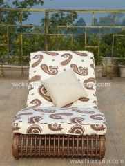 Garden wicker lounge set