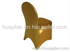 gold spandex chair cover