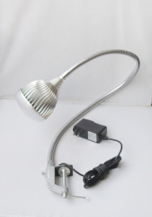 Gas Station light, Industrial LED lamp, Factory Barn Warehouse LED lamps 12w G clamp base gooseneck arm