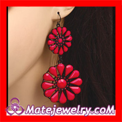 Wholeslae Cute Korean Style Crystal Drop Earrings With a Bowknot Cheap