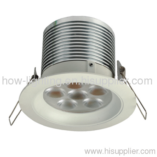 6W Aluminium LED Downlight IP20 with 6pcs Cree Cree XRE Chips