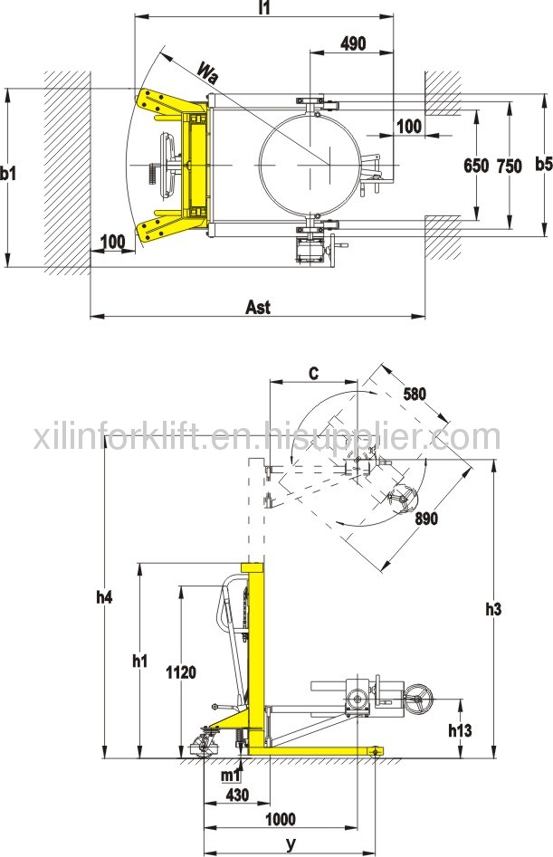 Drum loader Lifter stacker from China manufacturer Ningbo Ruyi Joint