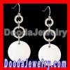 2013 Latest Fashion Mother Of Pearl White Sea Shell Earrings Wholesale