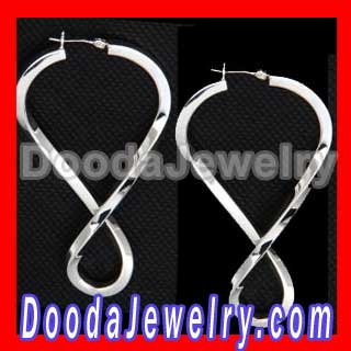 silver infinity earrings wholesale