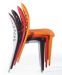 PP leisure side ergonomic chair with mellow lines