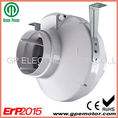 5 inch ABS plastic In-line Centrifugal fan with backward curved centrifugal fan