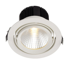 28W COB Aluminium LED Downlight IP20 with Bridge Lux Chip