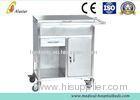 Stainless Steel Hospitale Emergency Cart, Treatment Medical Trolley With Drawer, Cabinet (ALS-MT08)