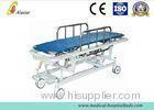 High Quality Single Crank Steel Four Casters Patient Stretcher Trolley With Guardrail CE (ALS-ST010)