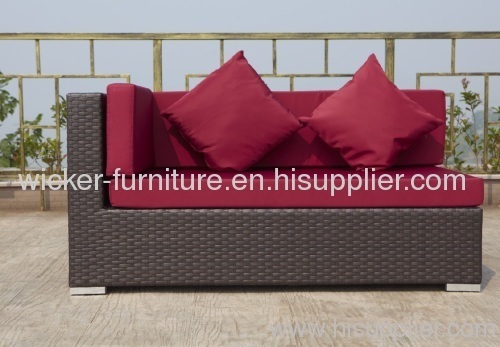 Patio 2-seater corner wicker sofa sets