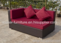 Outdoor wicker lounge sofa sets