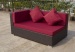 Patio 2-seater corner wicker sofa sets