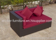 Outdoor wicker lounge sofa sets