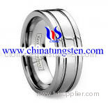 Tungsten Grooved Ring