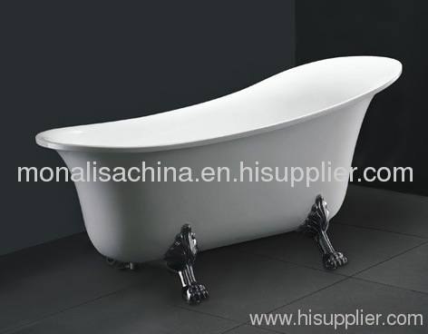 acrylic bathtub with water jets for massage