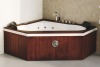 Corner Acrylic massage bathtub with skirt M-2035A for 2 persons