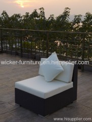 Leisure garden rattan armless chair