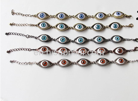 Wholeslae Stylish Gold Pated Turkish Evil Eye Necklace Cheap