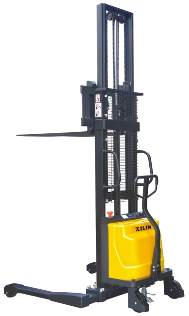 Straddle Legs Semi-electric Stacker