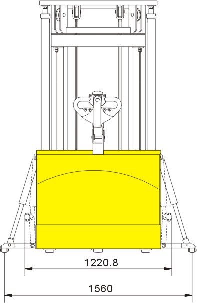 high lift electric pallet stacker