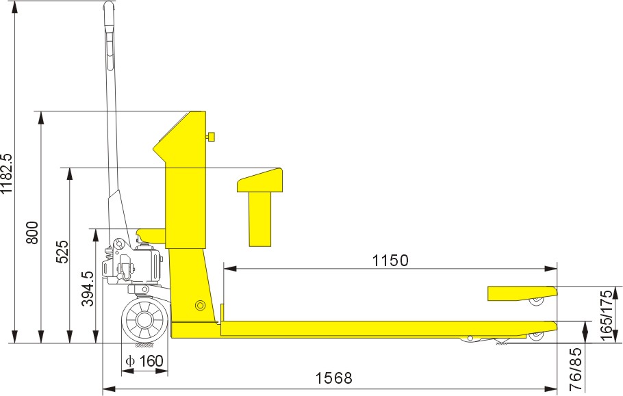 economic price scale pallet truck