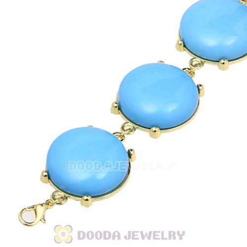 2013 Fashion Resin Bead Dark Sky Blue j crew Bubble Bracelets Wholesale