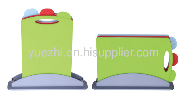 plastic 3pcs index chopping board 