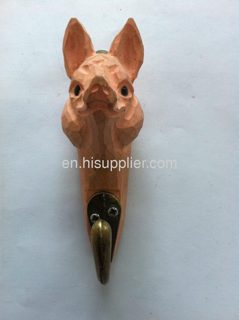 Basswood Carved Hook pighead shape