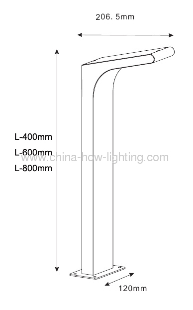 4.8W Aluminium Garden Lamp IP54 with 3528SMD Epistar Taiwan