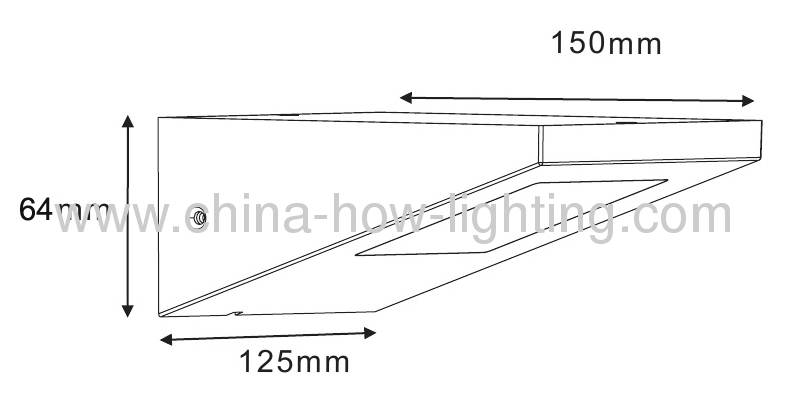 4.5W Aluminium Wall Lamp IP54 with 48pcs 3528SMD Epistar Taiwan