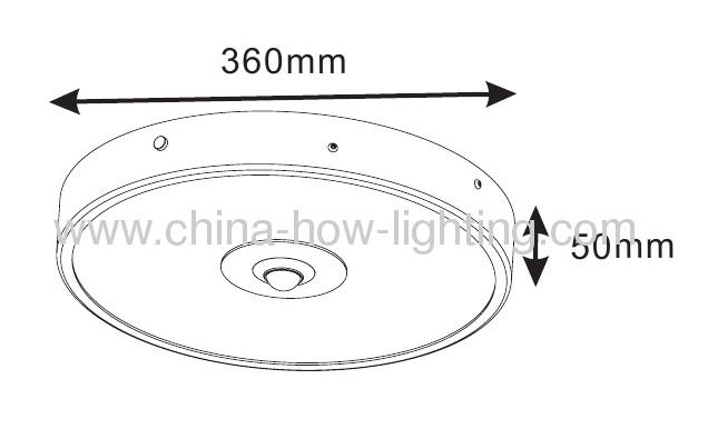 4W-17W Round Aluminium Garden Lamp IP54 with 5050SMD Epistar Taiwan