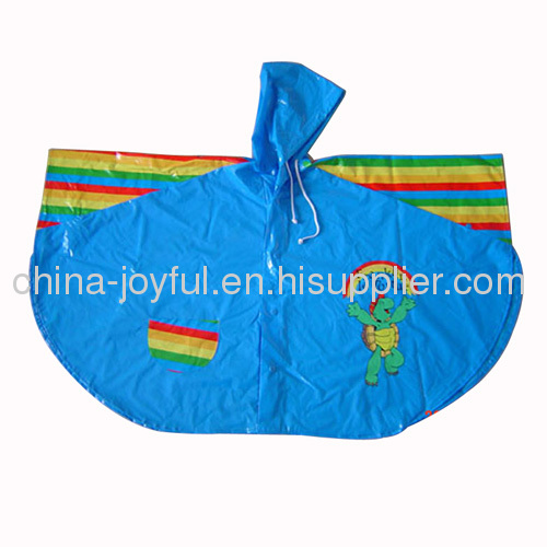 Colorful PVC Raincoat for Kids