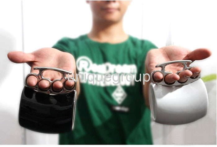 Fisticup With Brass Knuckle Handle Fist Cup Creative Coffee Stylish Mug 