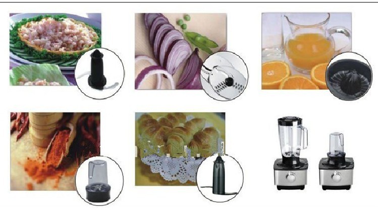 800W kitchen multifunctional food processor