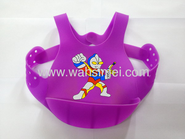 Newest design Silicone Baby Bibs with crumb catcher 