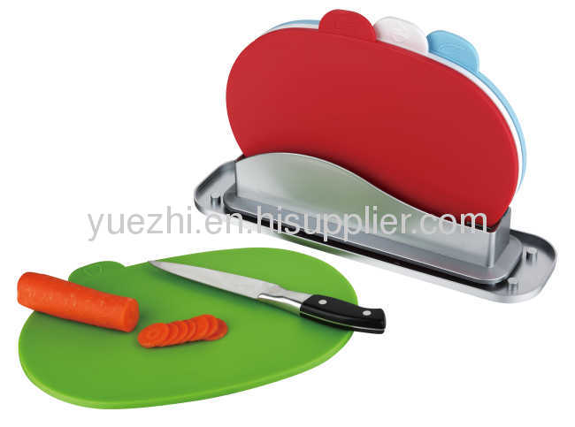 4pcs index chopping board with water pan