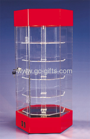 Lockable 4-lyer acrylic display showcases