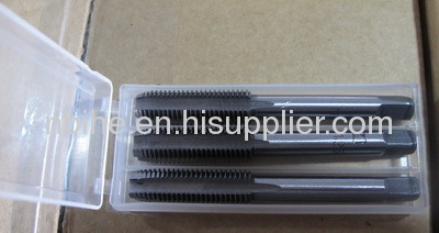 DIN JIS ISO ANSI standard 3pcs Hand Taps plastic case packing