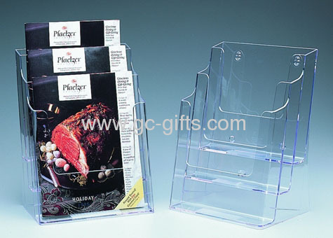 Wallmounted 3-face brochure holders