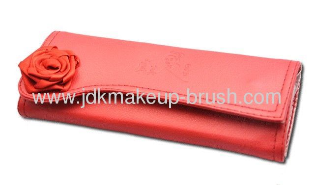 Delicated Red Rose Makeup PU Pouch