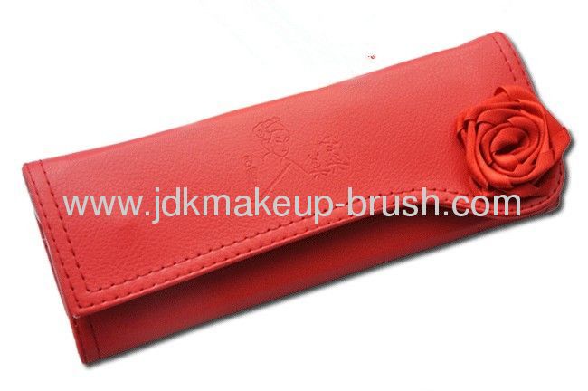 Delicated Red Rose Makeup PU Pouch